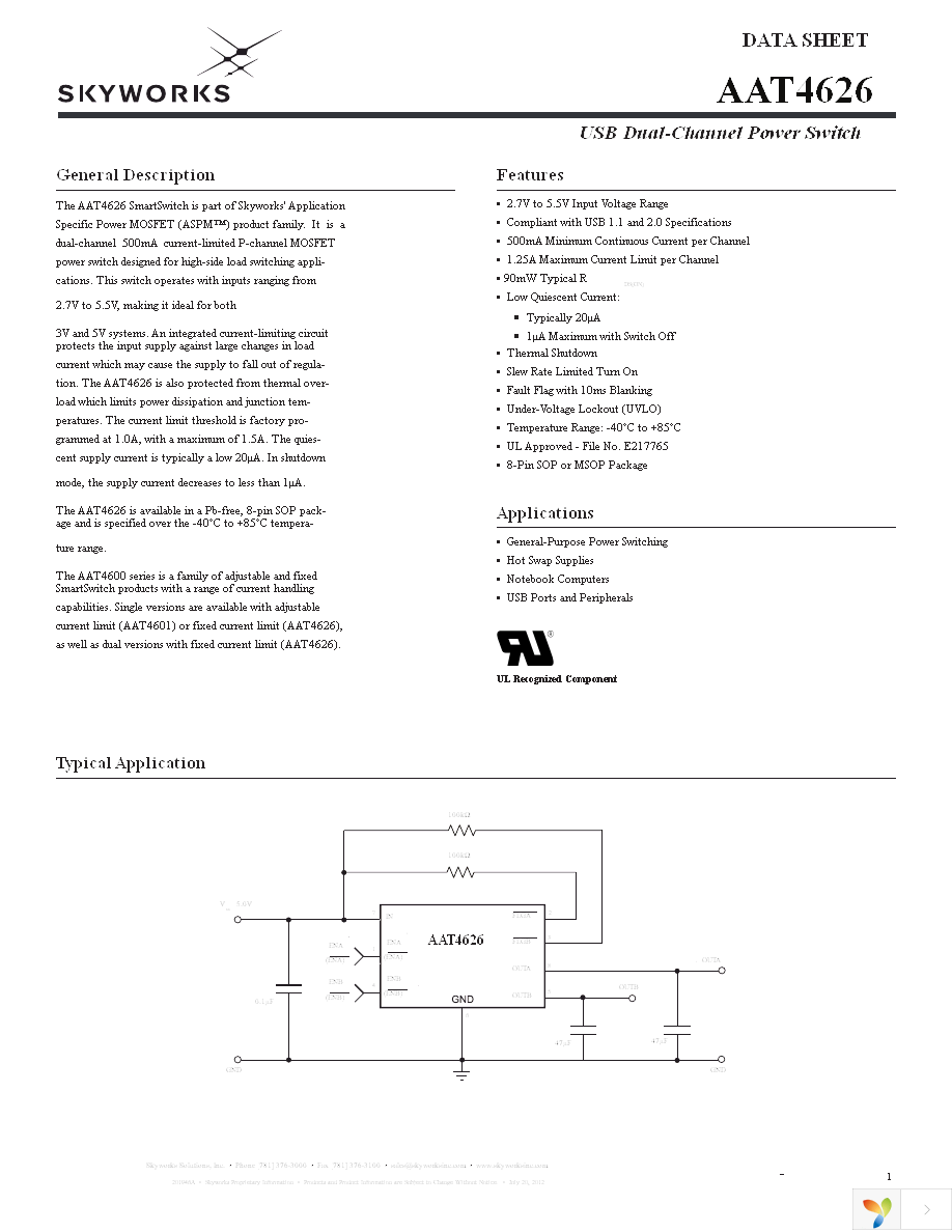 AAT4626IAS-1-T1 Page 1