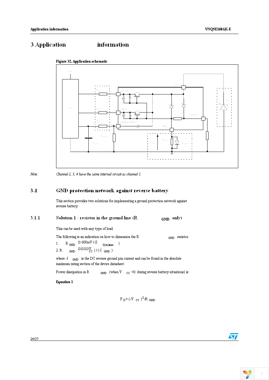 VNQ5E160AKTR-E Page 24