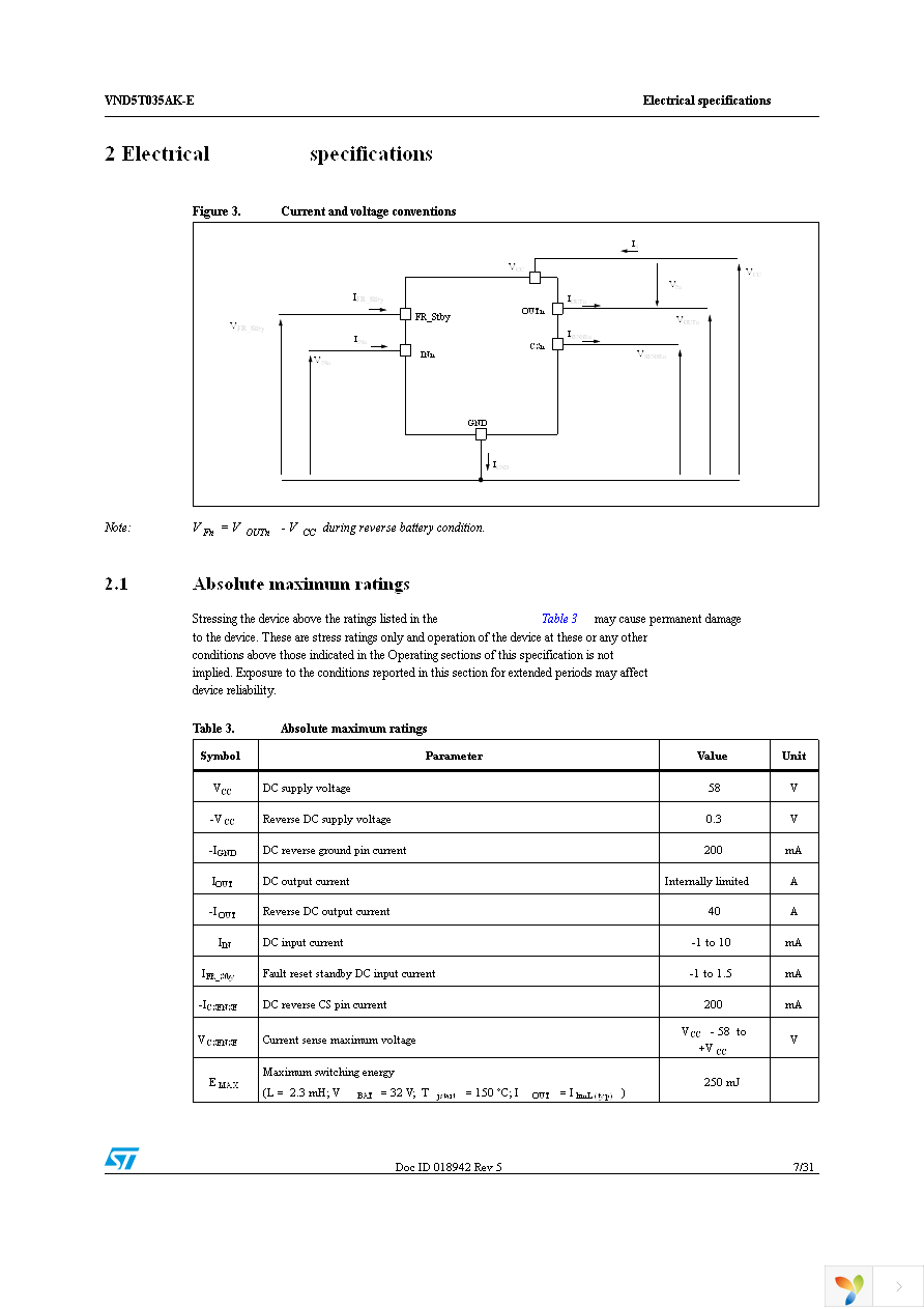 VND5T035AKTR-E Page 7