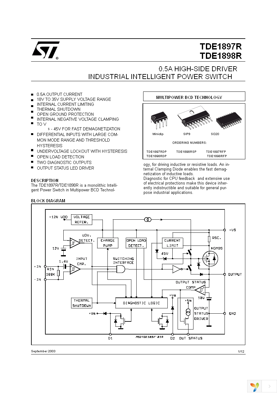 TDE1897RFPT Page 1