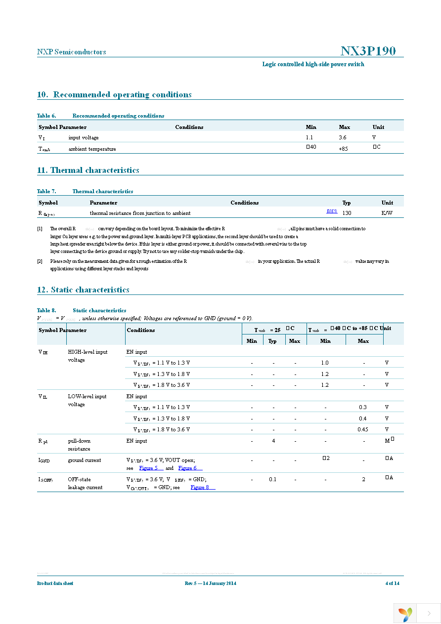 NX3P190UK,012 Page 4