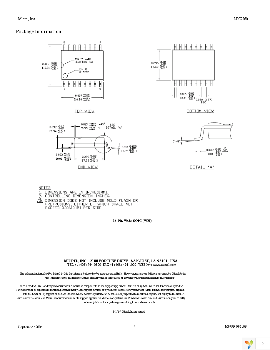 MIC2560-1YWM Page 8