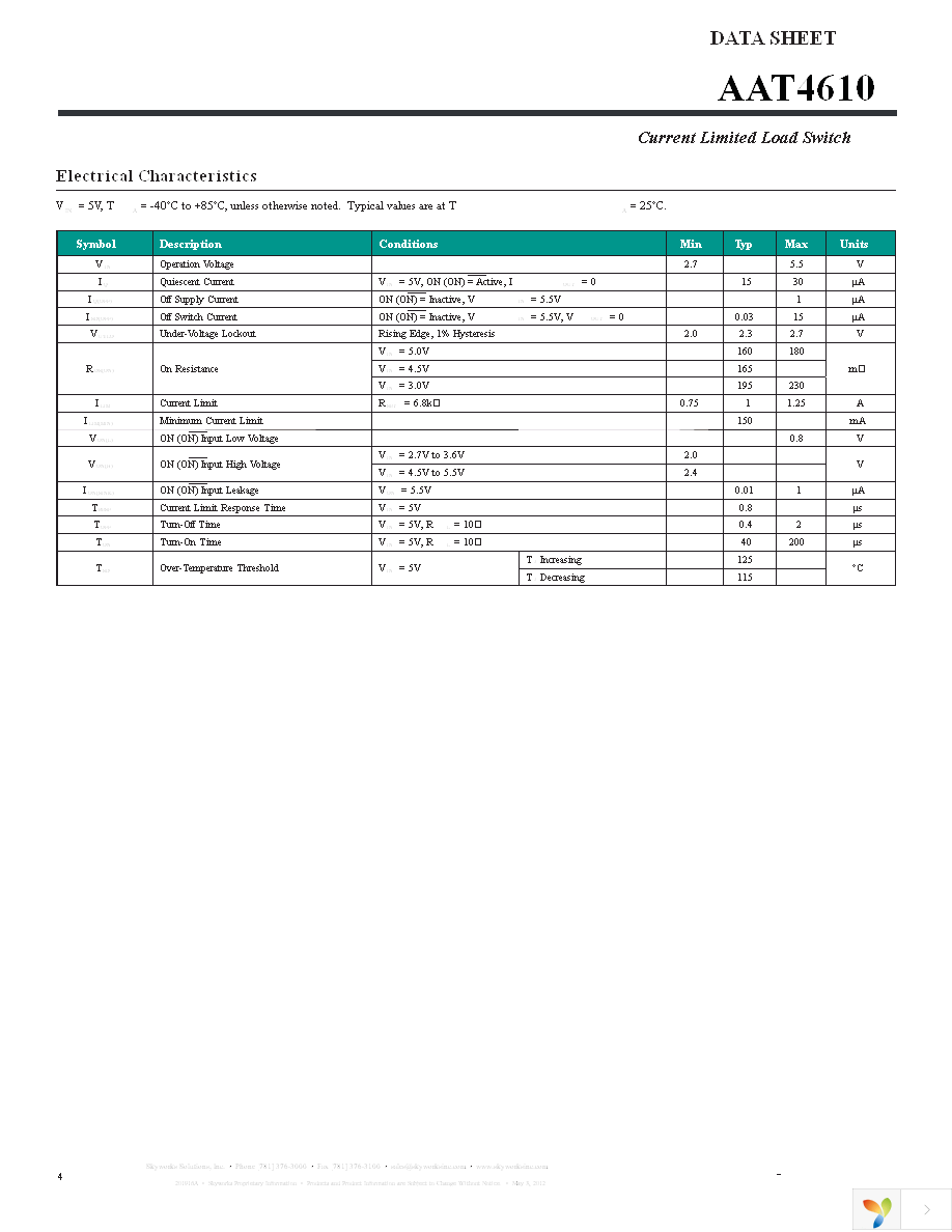 AAT4610IGV-T1 Page 4