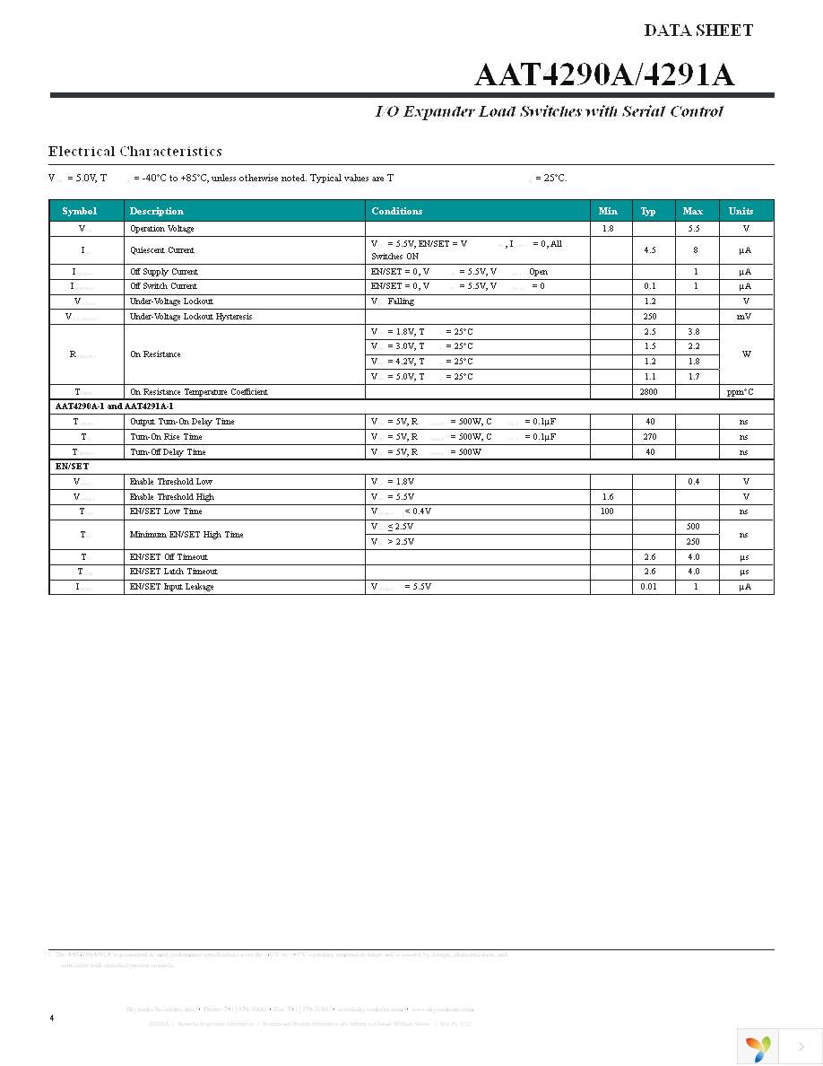 AAT4291AIJS-1-T1 Page 4