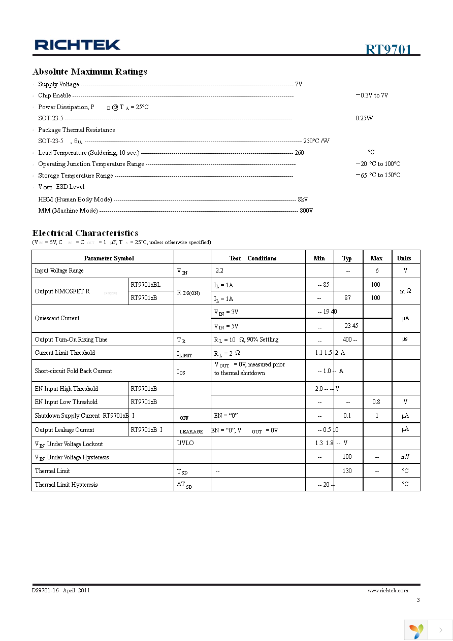 RT9701GB Page 3