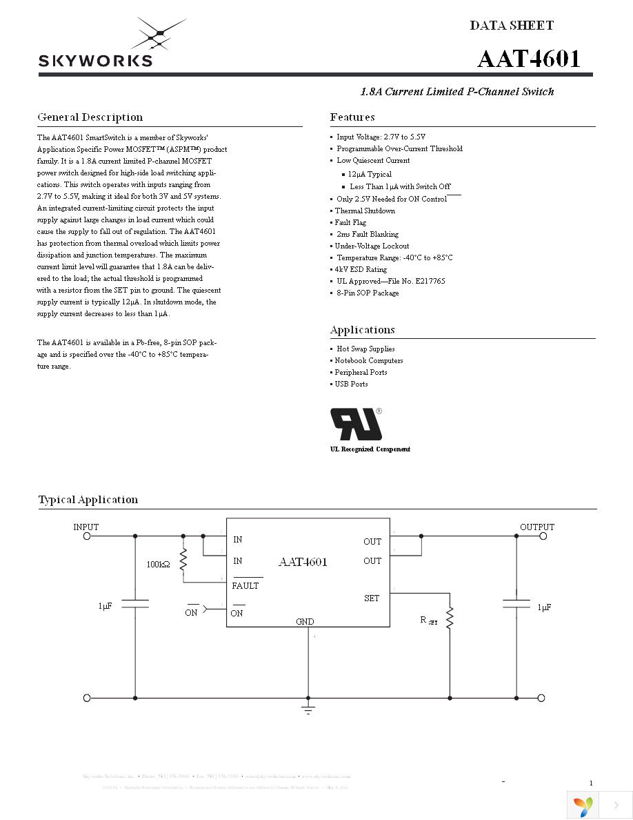 AAT4601IAS-T1 Page 1