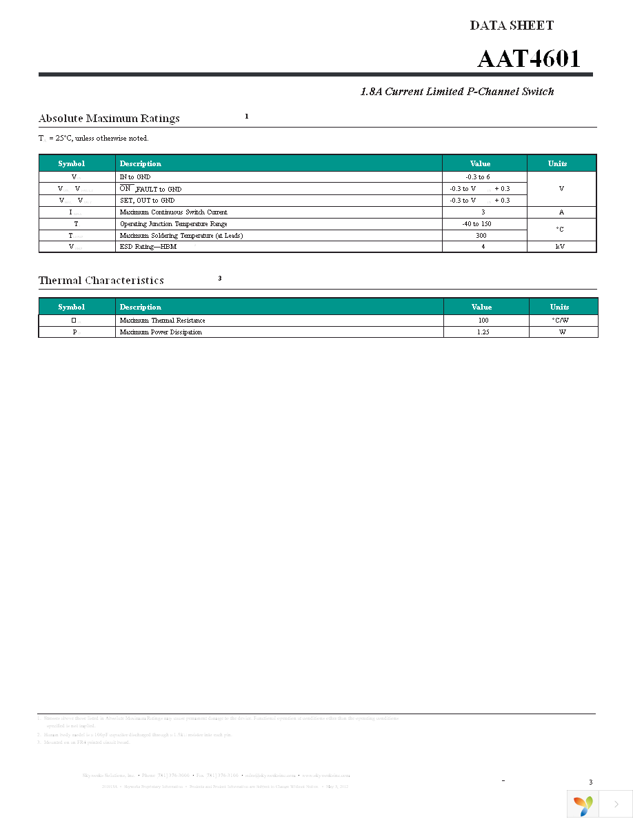 AAT4601IAS-T1 Page 3