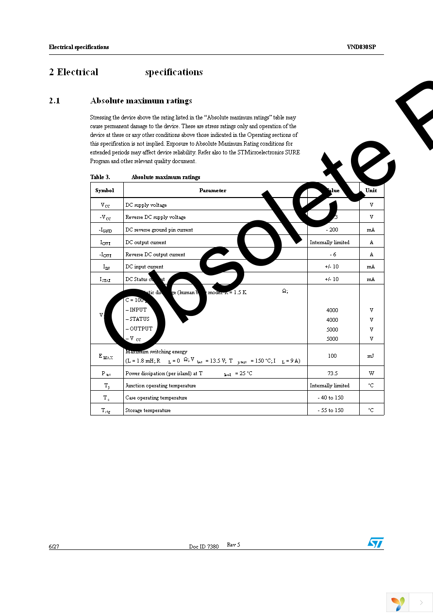 VND830SP Page 6