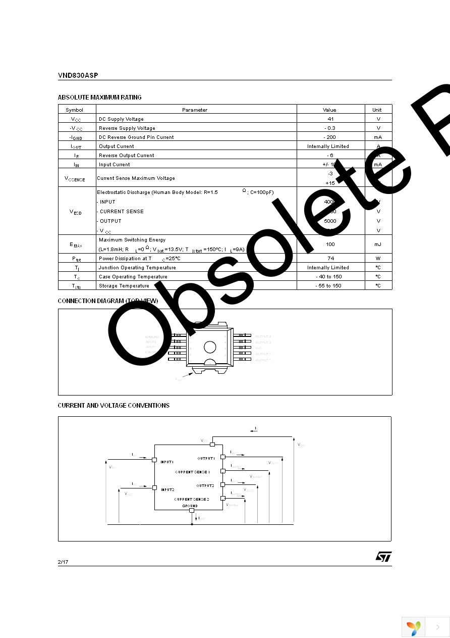 VND830ASP13TR Page 2