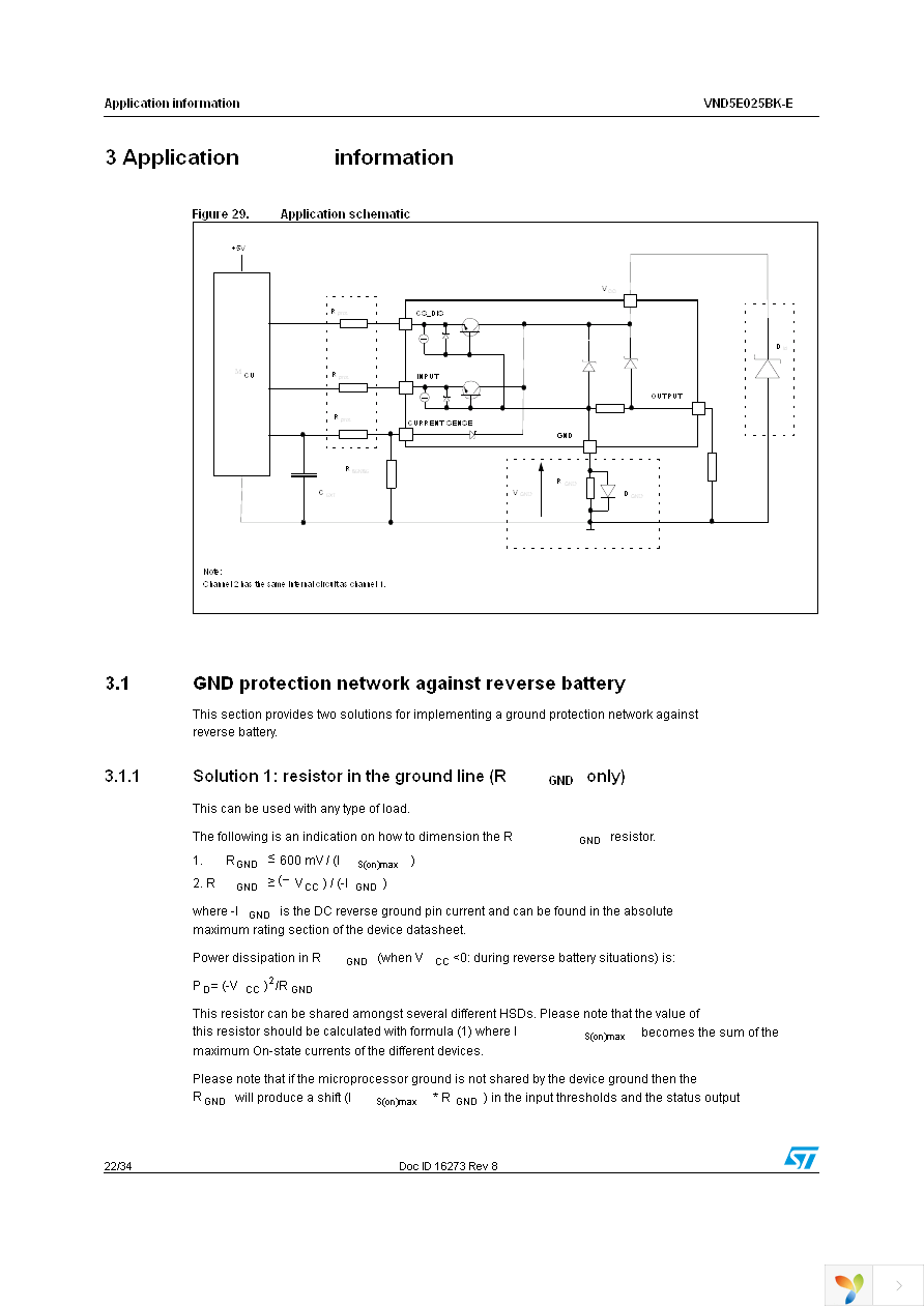 VND5E025BKTR-E Page 22