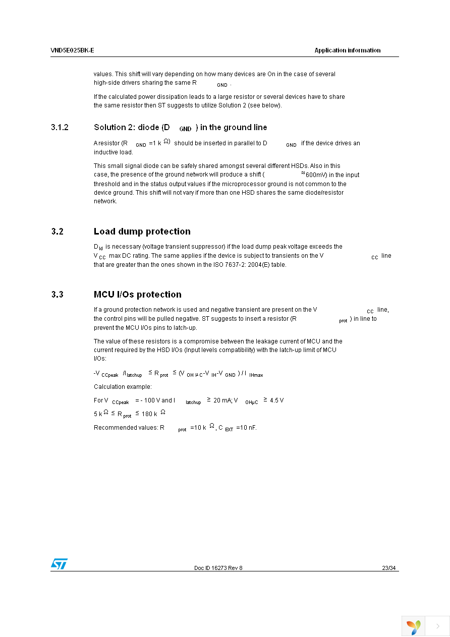 VND5E025BKTR-E Page 23