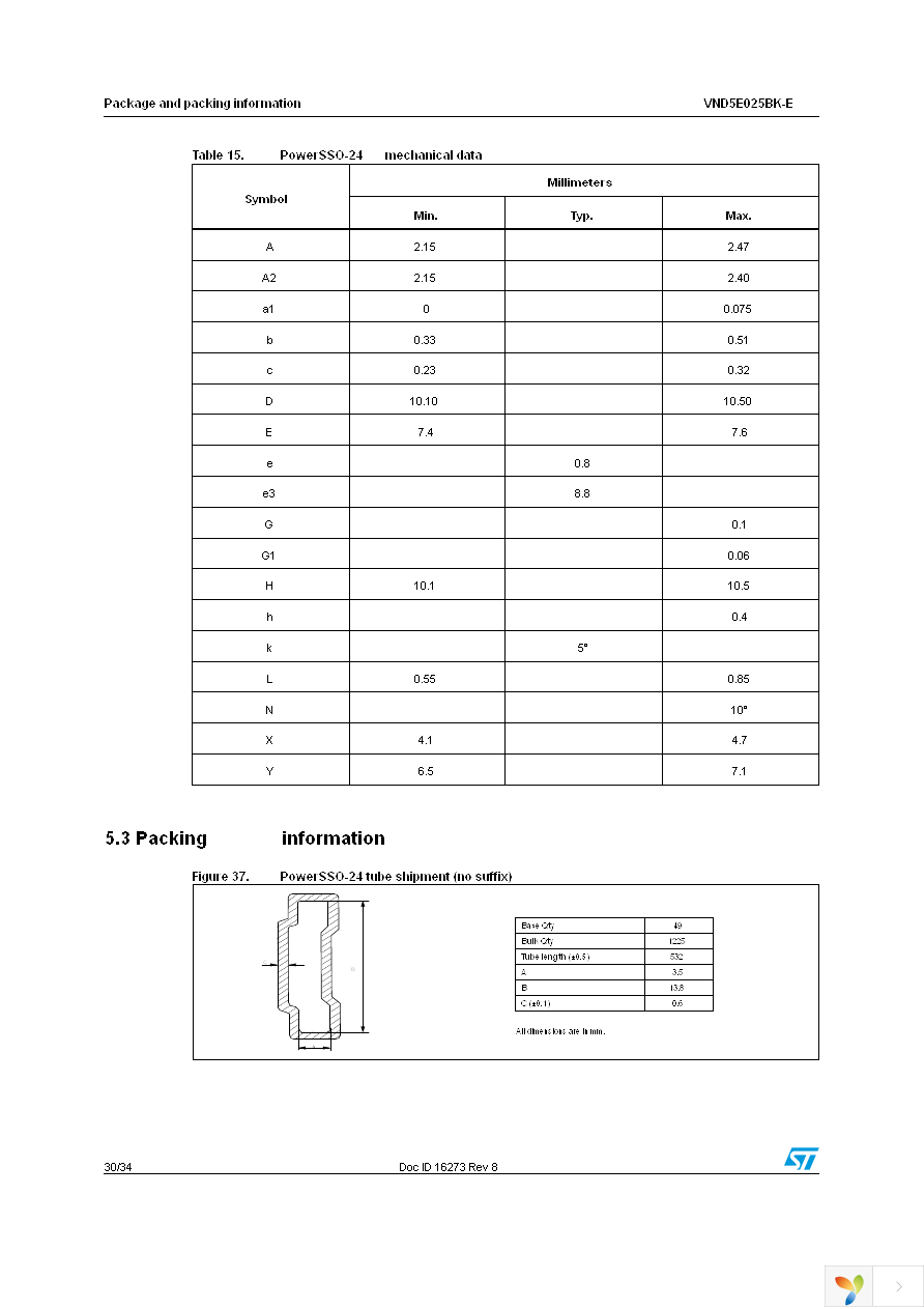 VND5E025BKTR-E Page 30