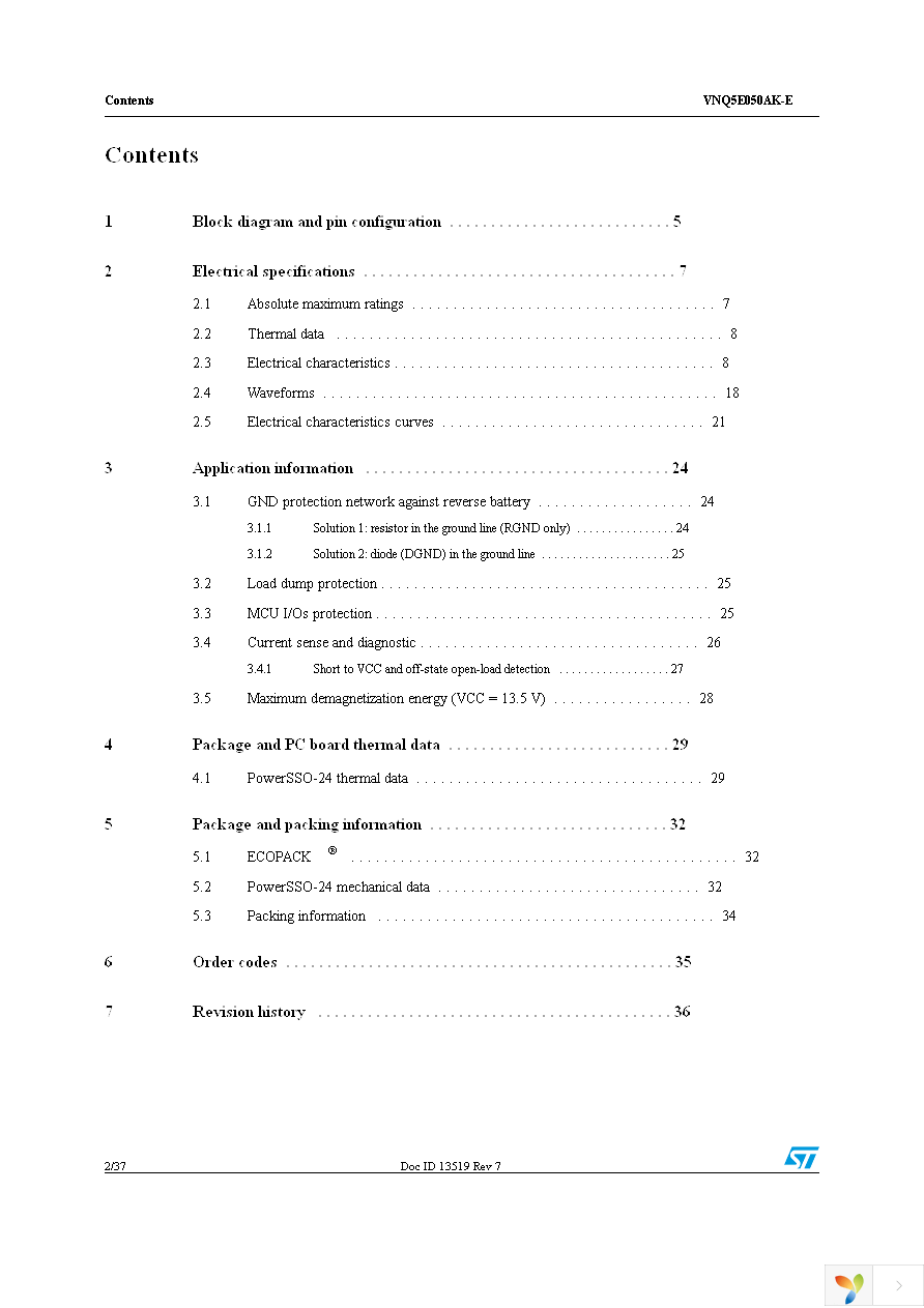 VNQ5E050AKTR-E Page 2