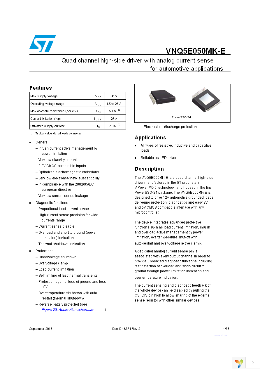 VNQ5E050MKTR-E Page 1