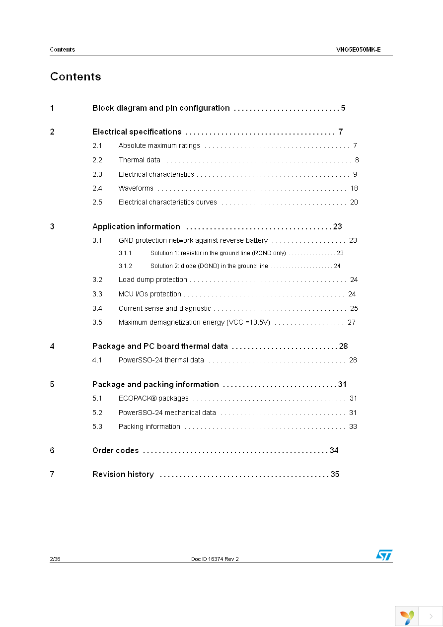 VNQ5E050MKTR-E Page 2