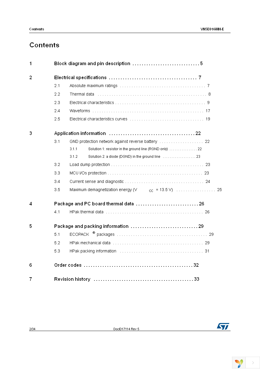 VN5E016MHTR-E Page 2