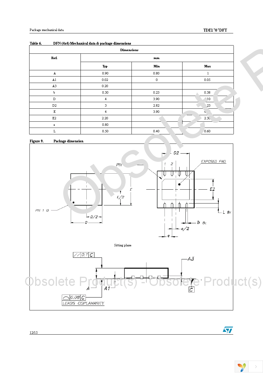 TDE1707DFT Page 12