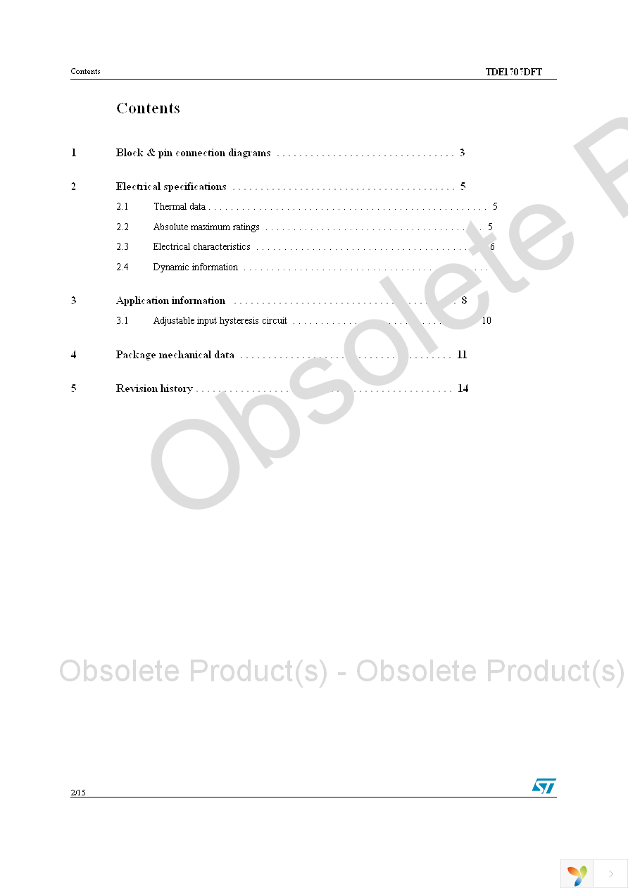 TDE1707DFT Page 2