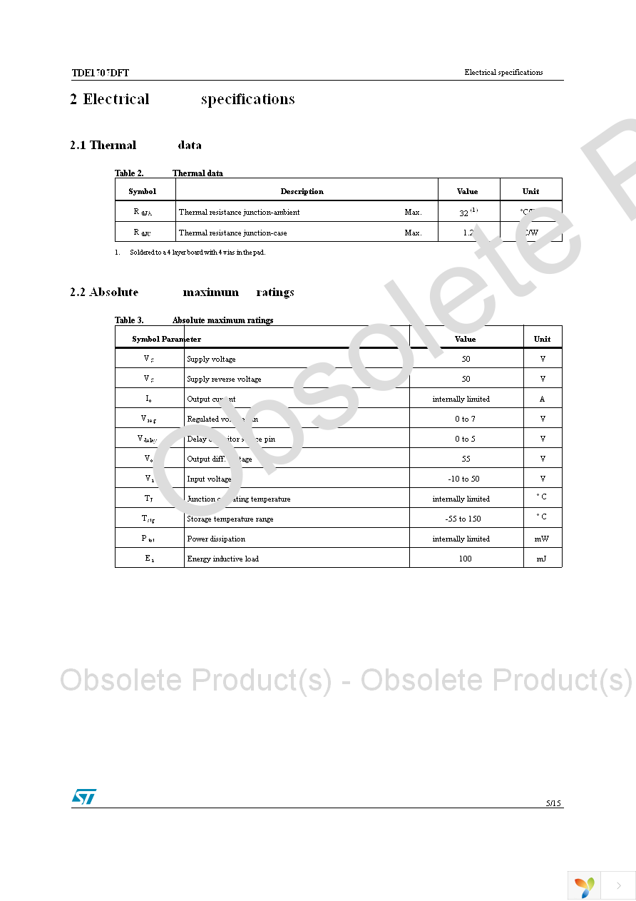 TDE1707DFT Page 5