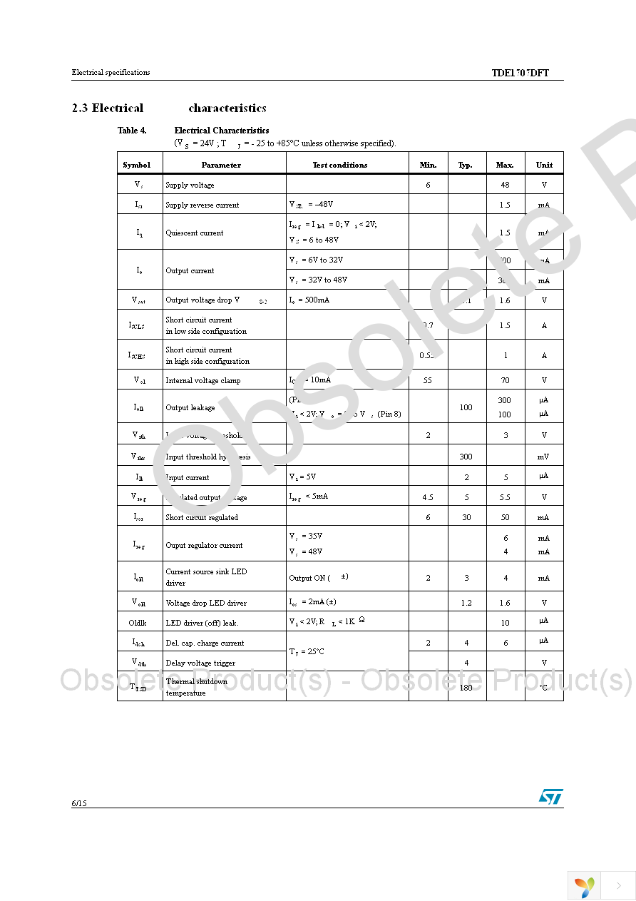 TDE1707DFT Page 6