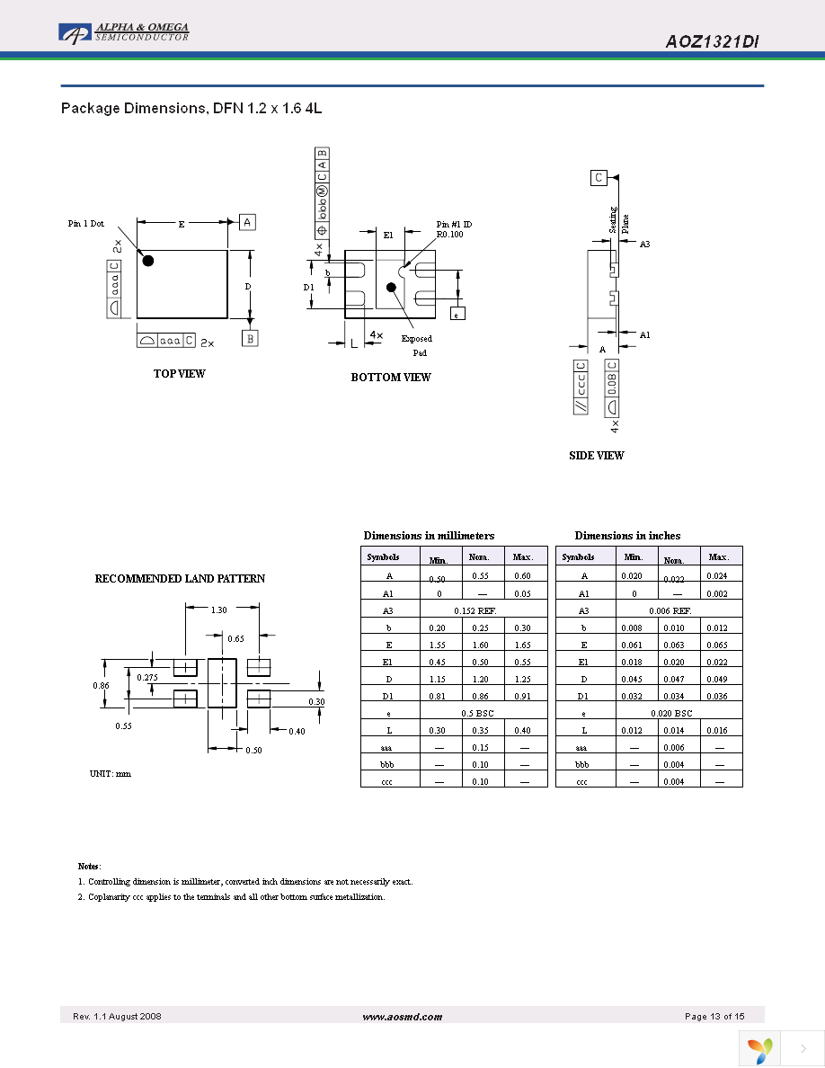 AOZ1321DI-03L Page 13