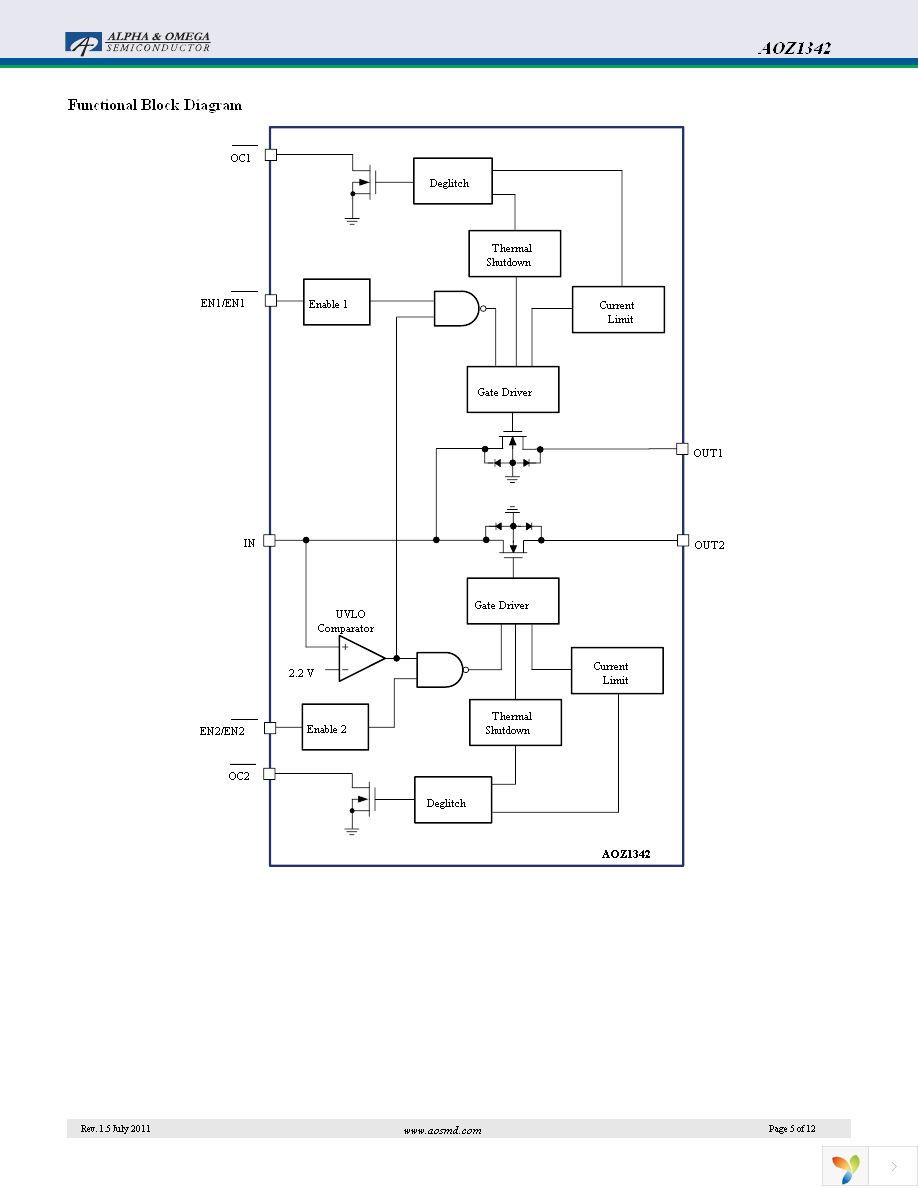 AOZ1342PI Page 5