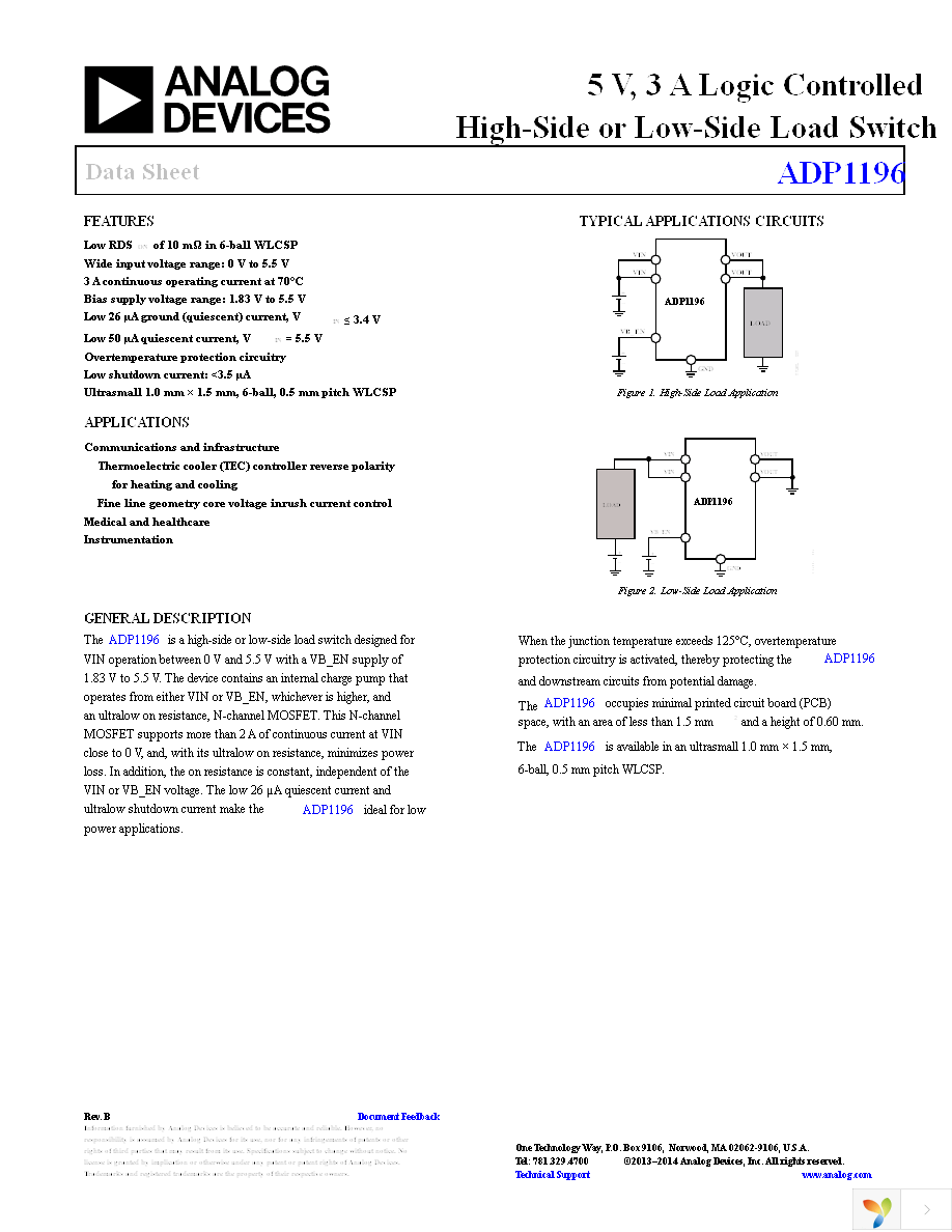 ADP1196ACBZ-02-R7 Page 1