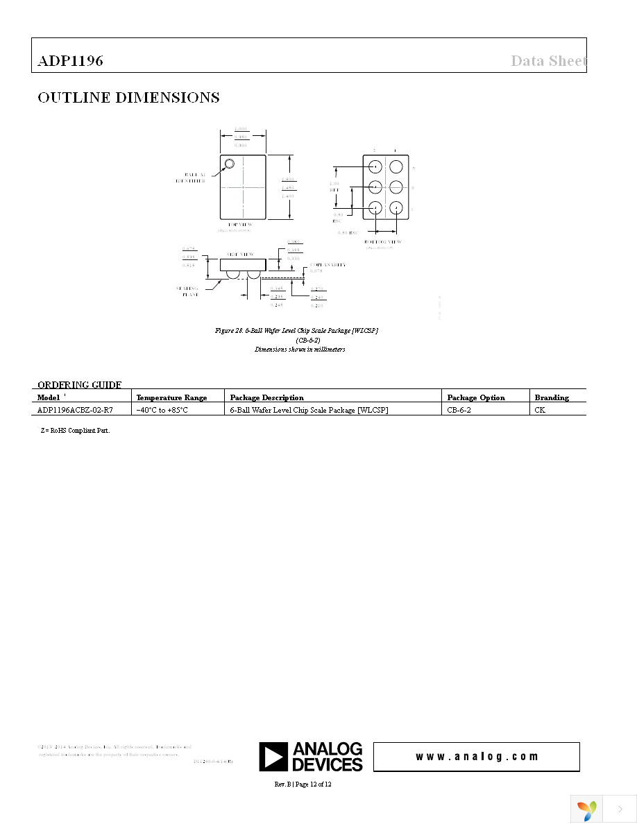 ADP1196ACBZ-02-R7 Page 12