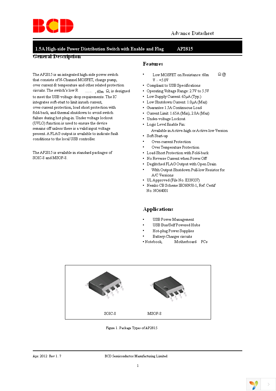 AP2815AMMTR-G1 Page 1