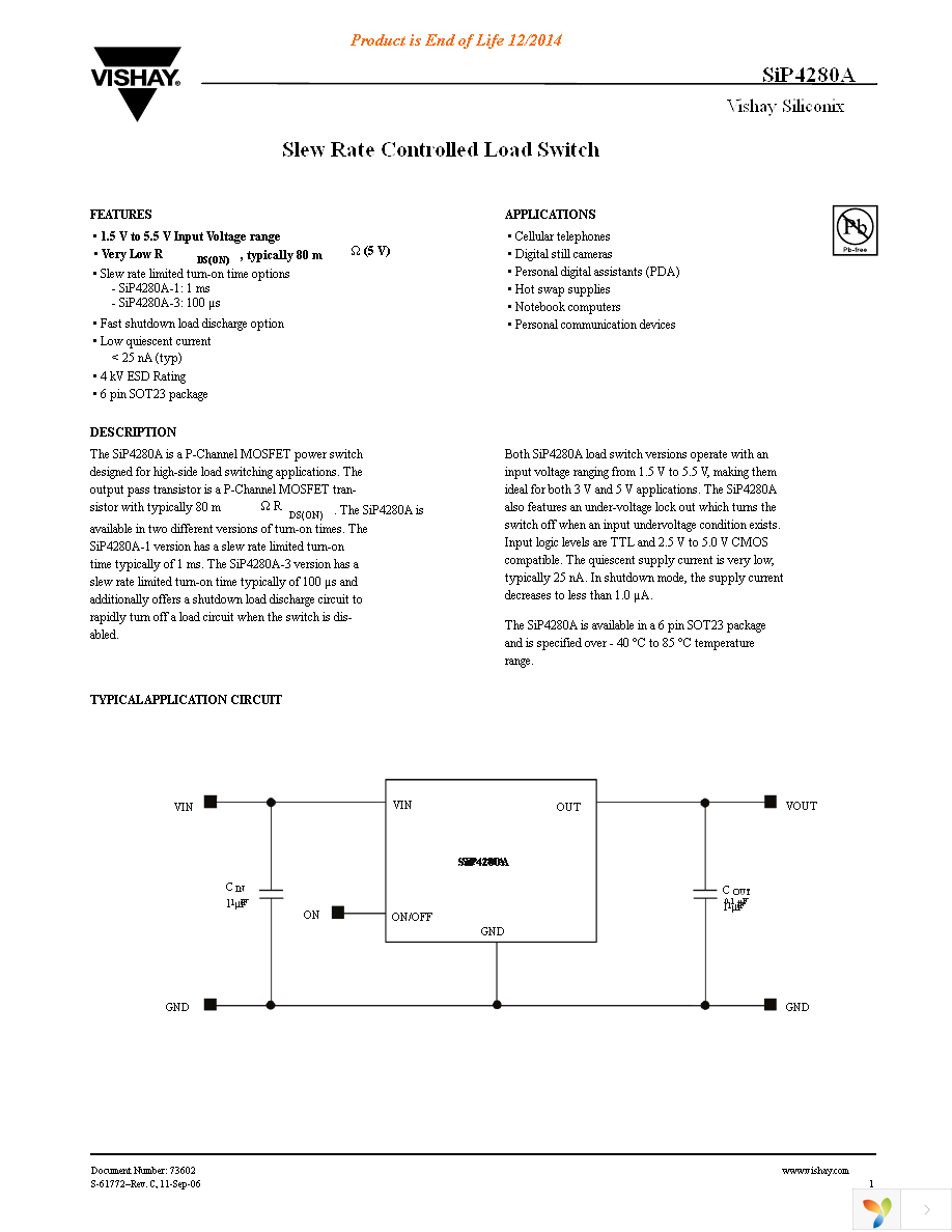 SIP4280ADT-1-T1-E3 Page 1