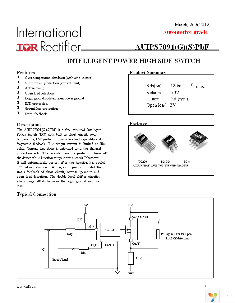 AUIPS7091GTR Page 1