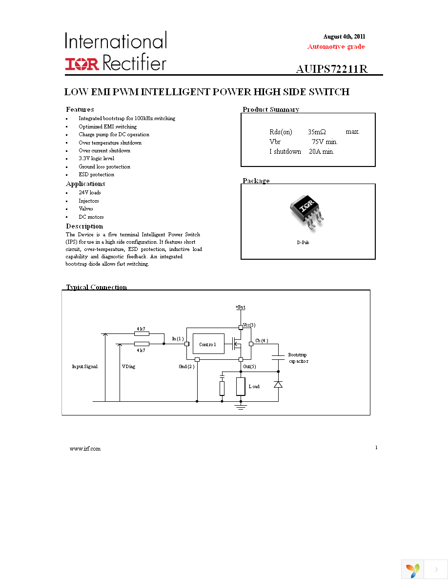 AUIPS72211RTRL Page 1