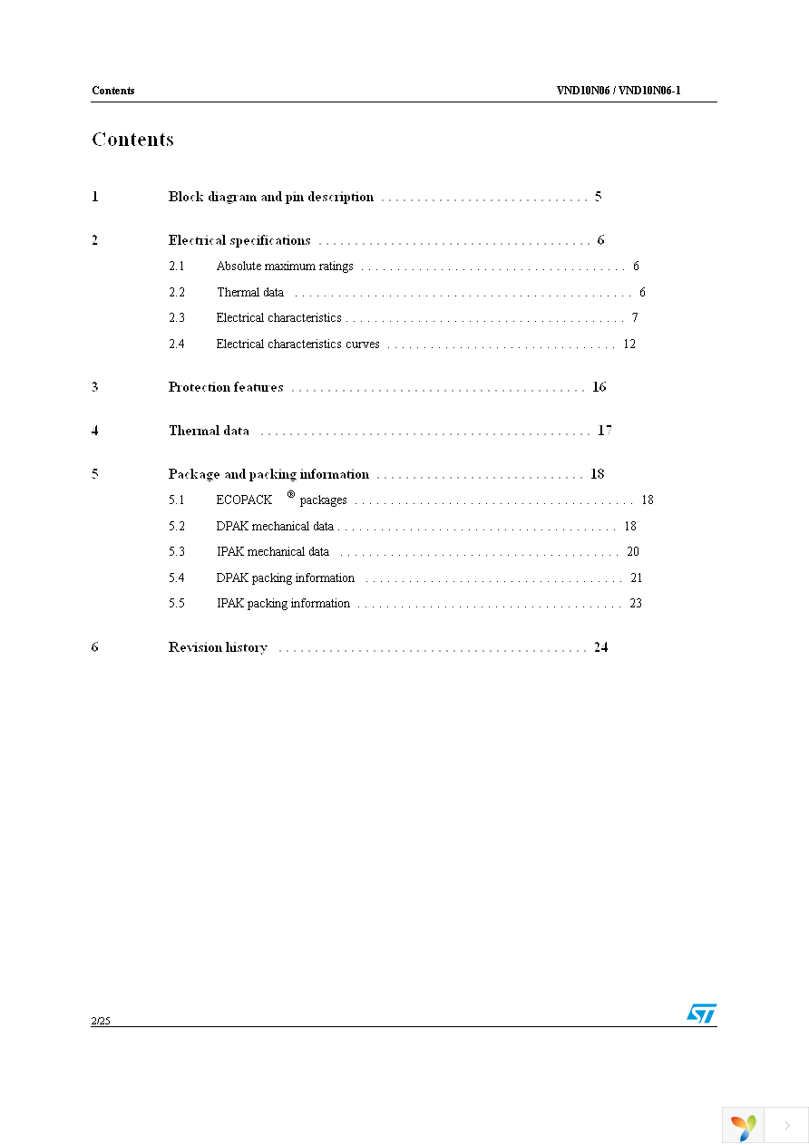 VND10N06-1-E Page 2