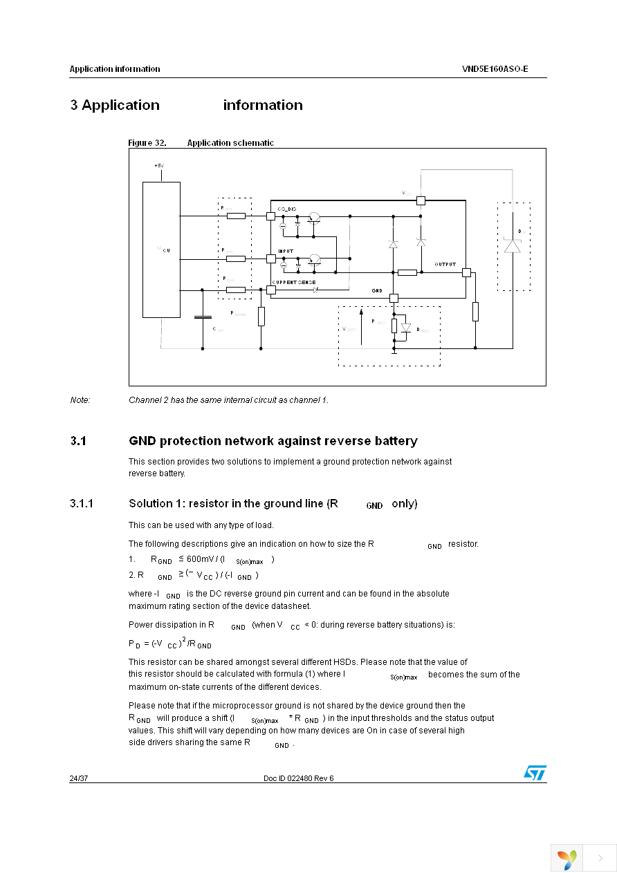 VND5E160ASOTR-E Page 24