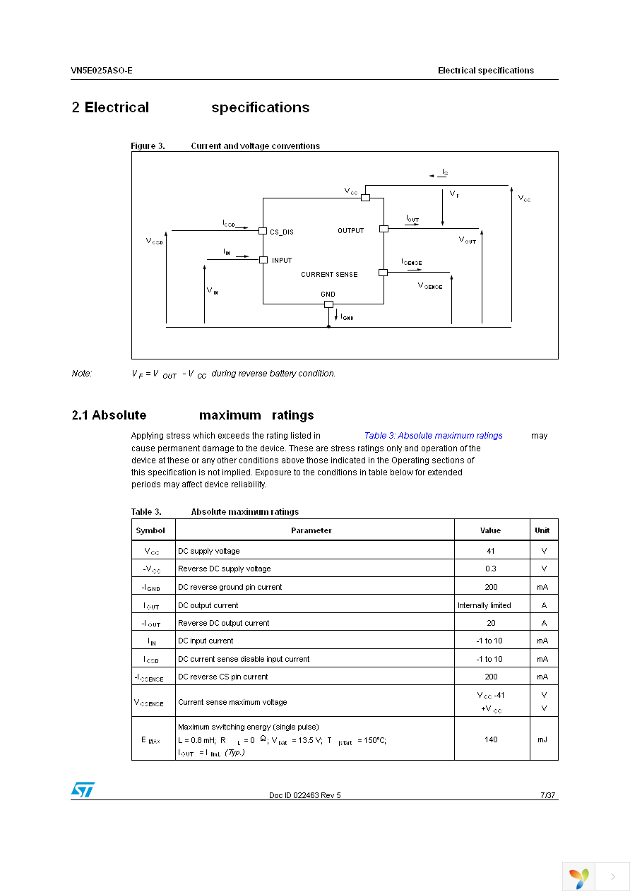 VN5E025ASOTR-E Page 7