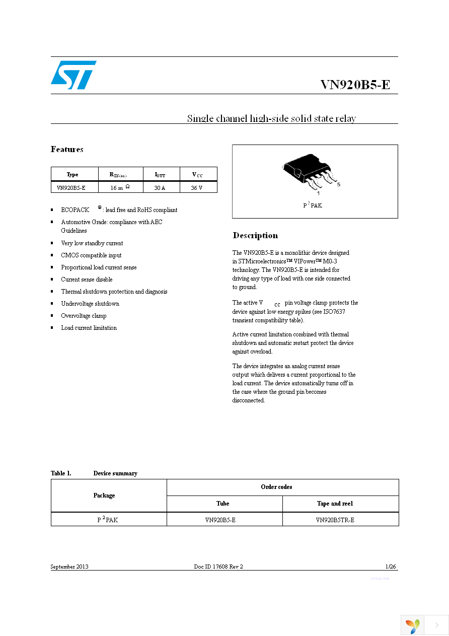 VN920B5HTR-E Page 1