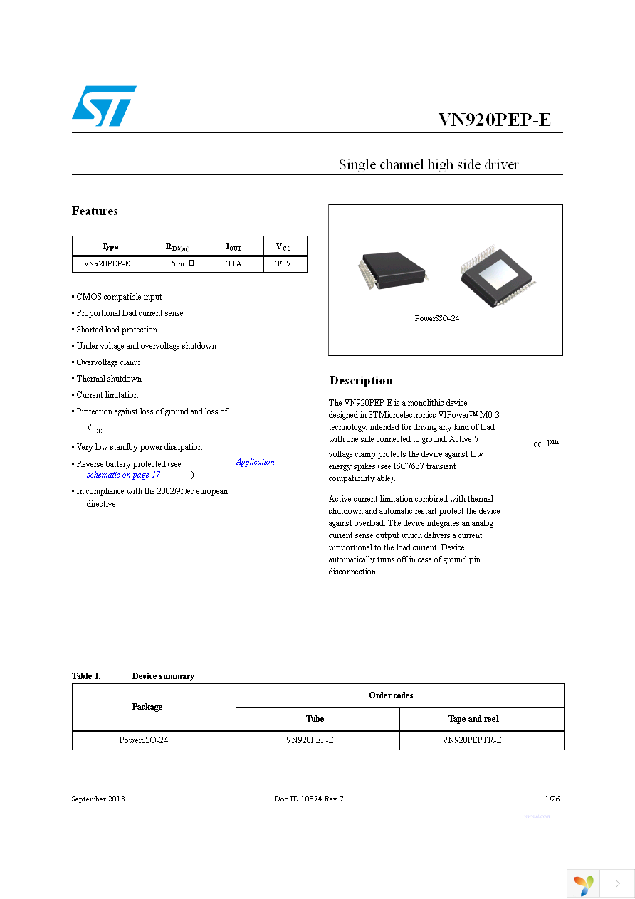 VN920PEP-E Page 1