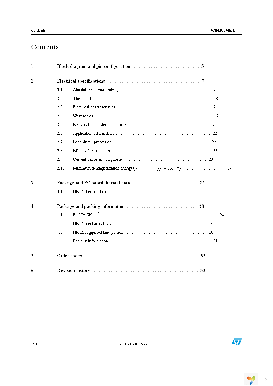 VN5E010MH-E Page 2