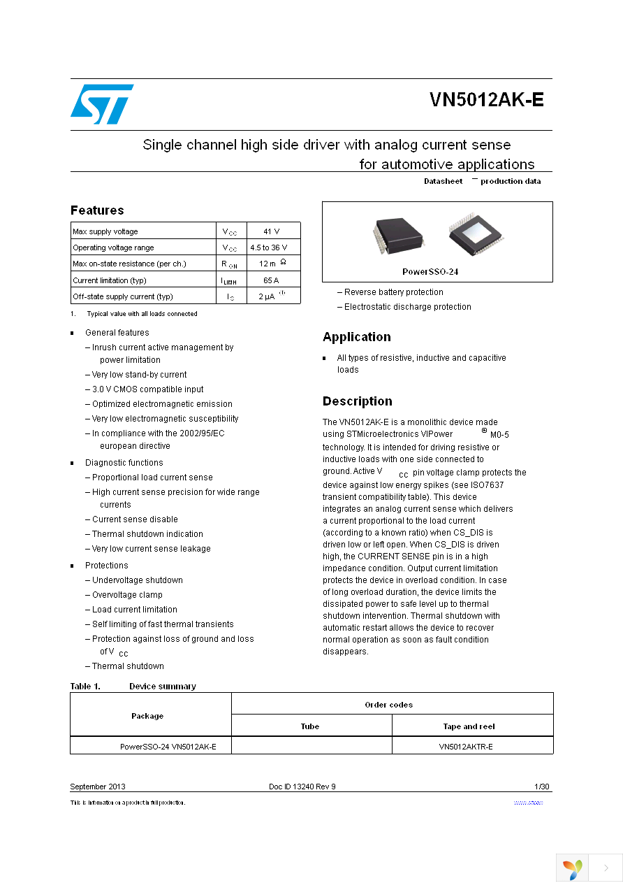 VN5012AK-E Page 1