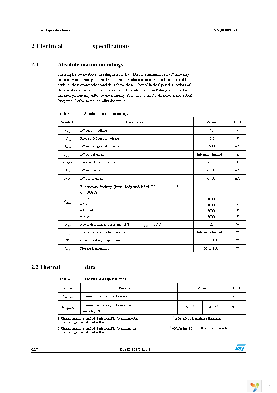 VNQ830PEP-E Page 6