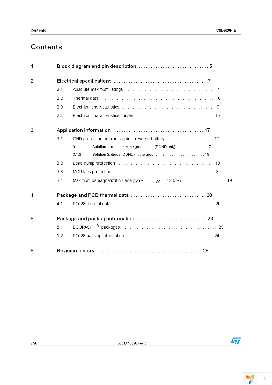 VND920PTR-E Page 2