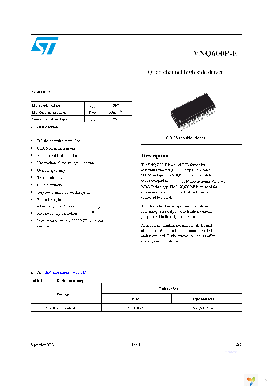 VNQ600PTR-E Page 1