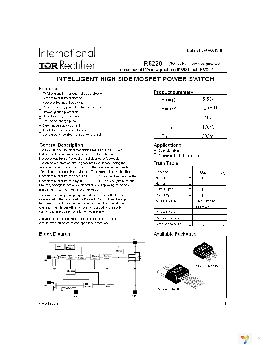 IR6220S Page 1