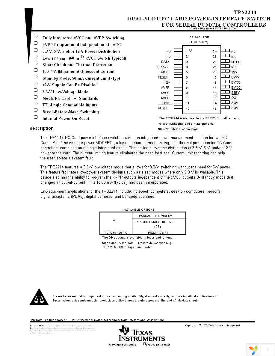 TPS2214DB Page 1