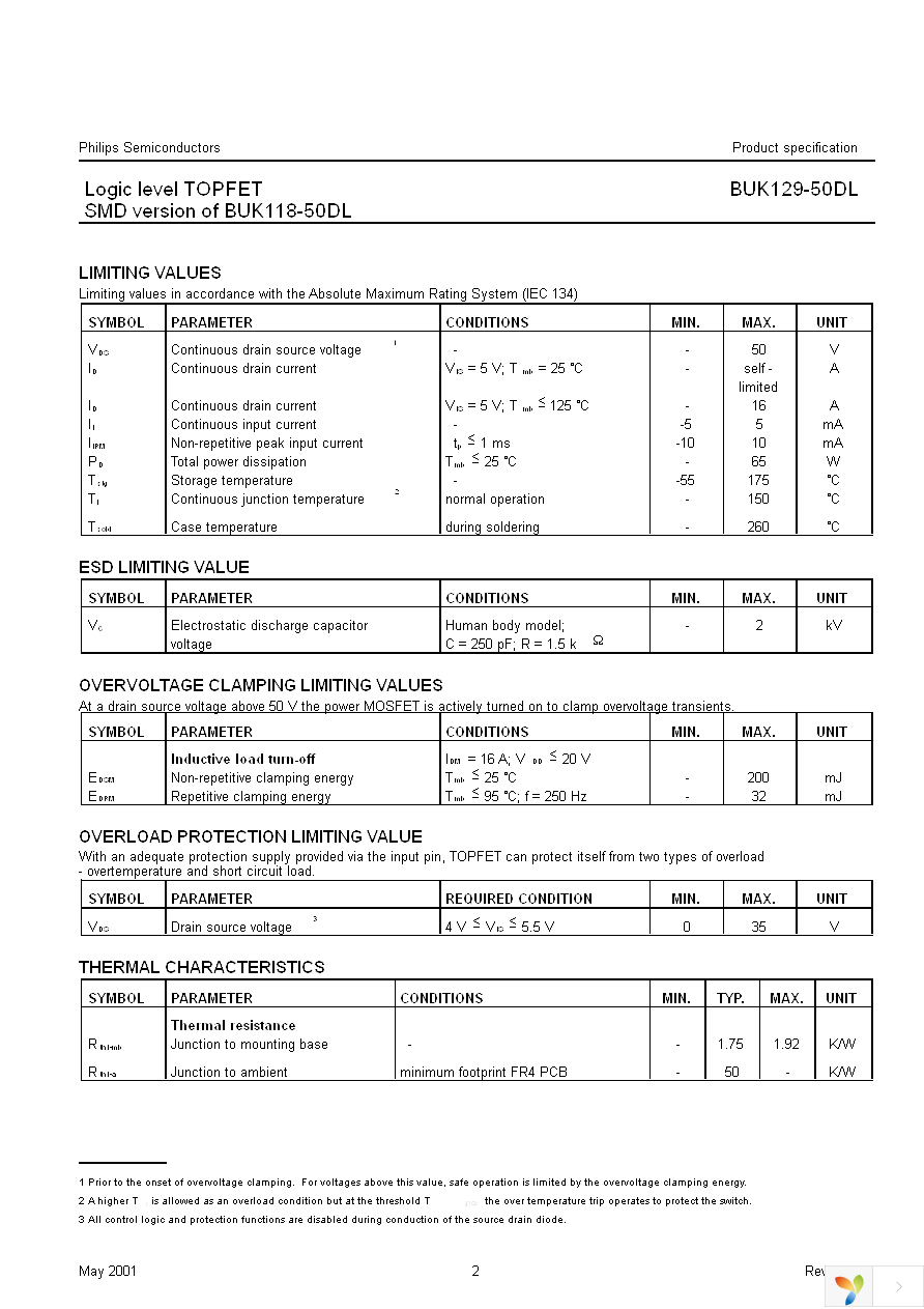 BUK129-50DL,118 Page 2