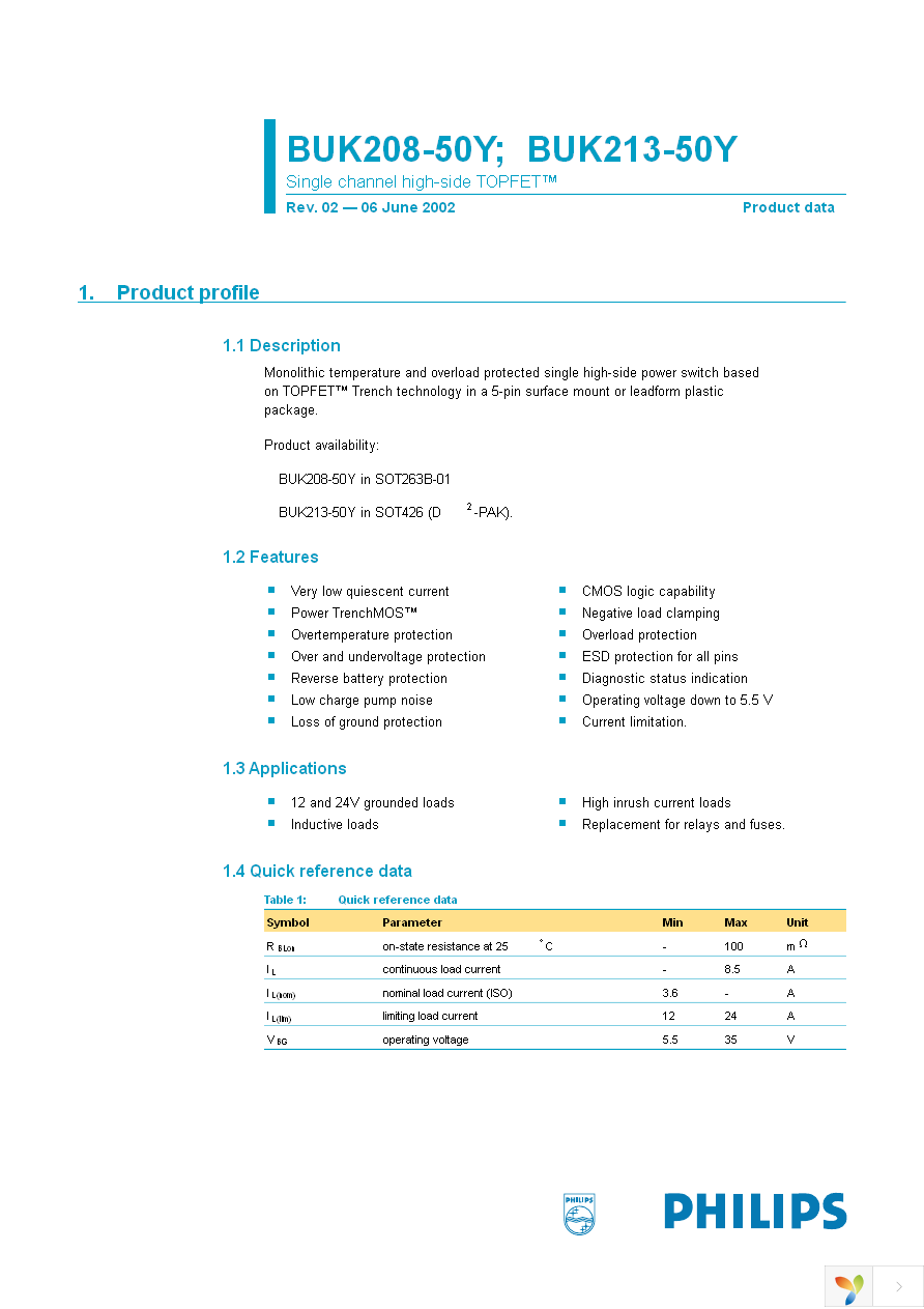 BUK208-50Y,127 Page 1