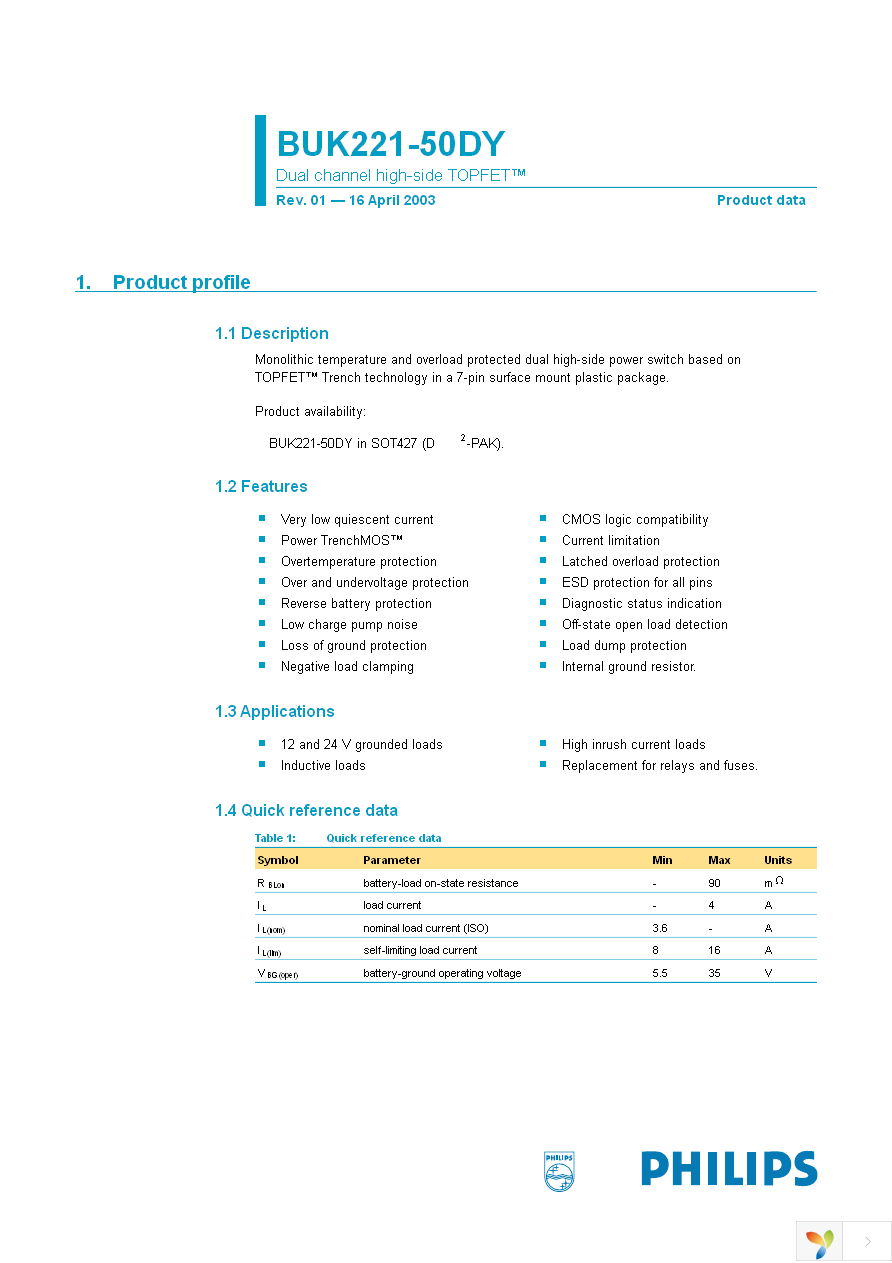 BUK221-50DY,118 Page 1