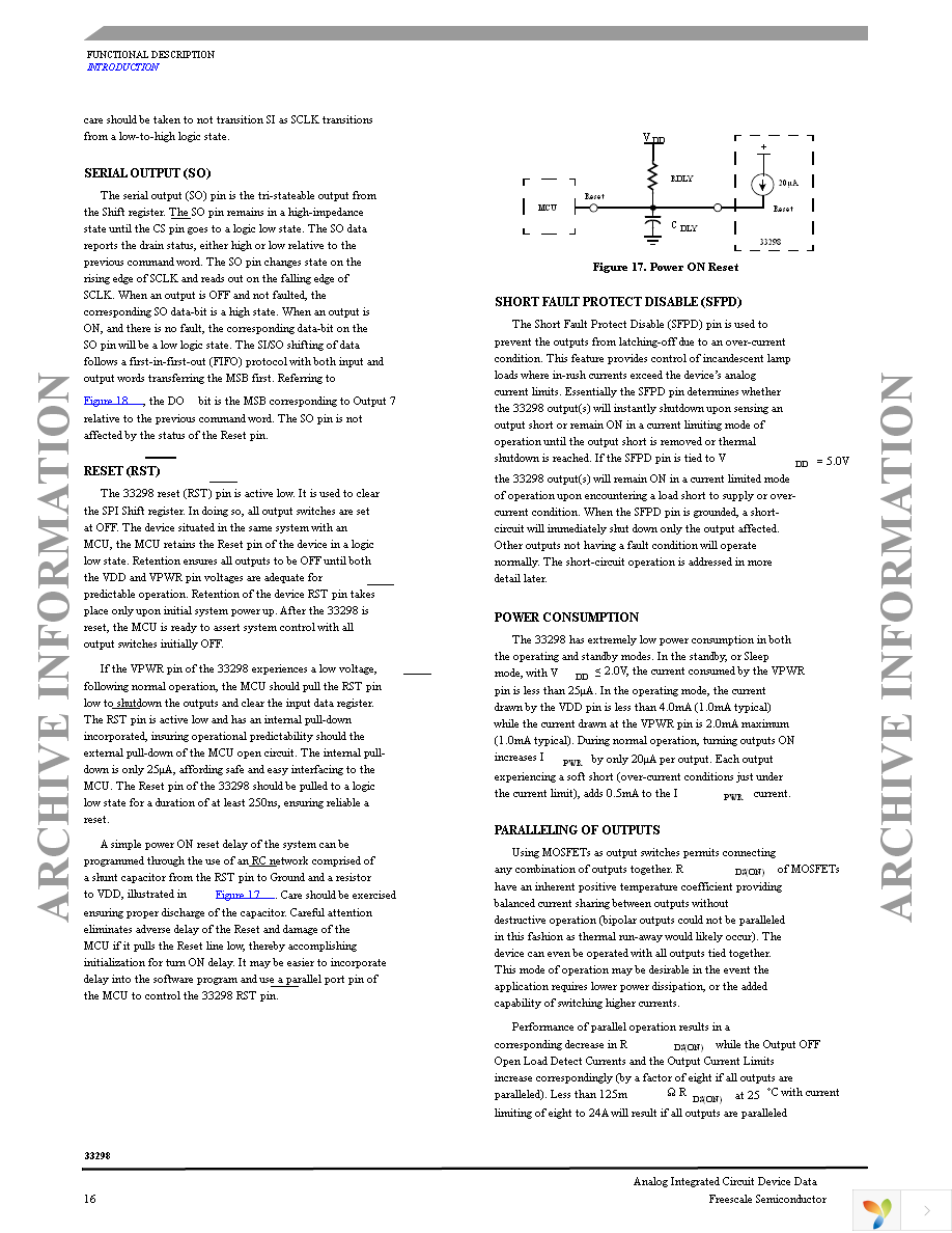 MC33298DWR2 Page 16