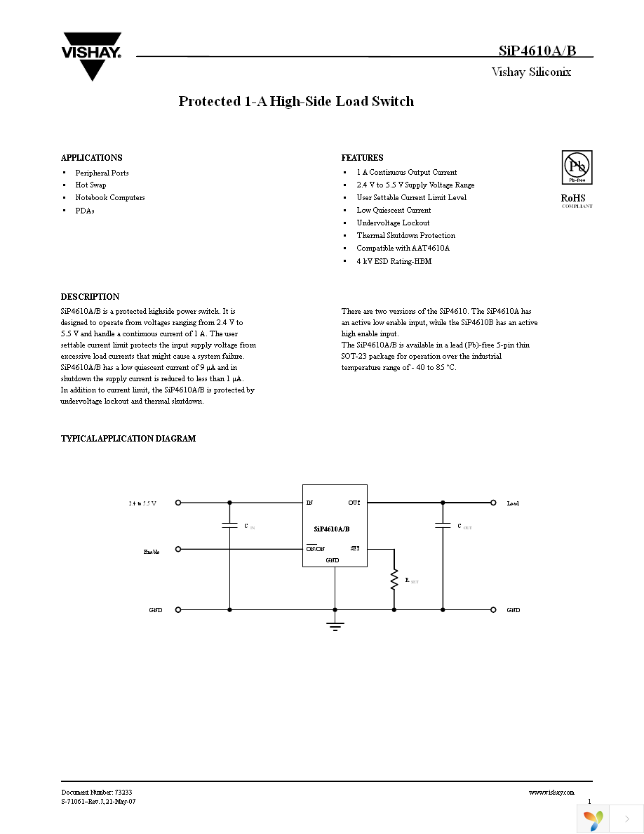 SIP4610ADT-T1-E3 Page 1