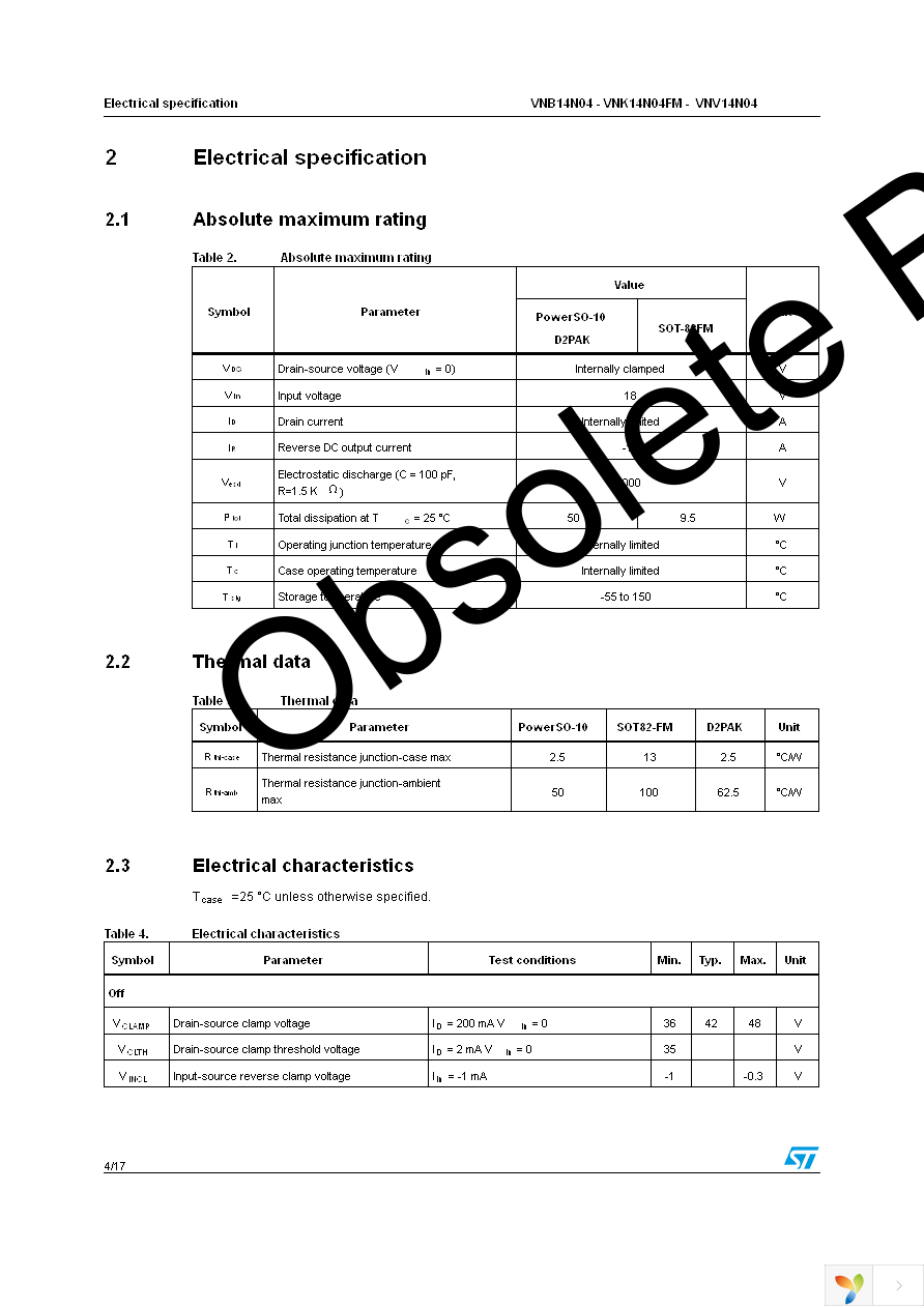 VNB14N04 Page 4